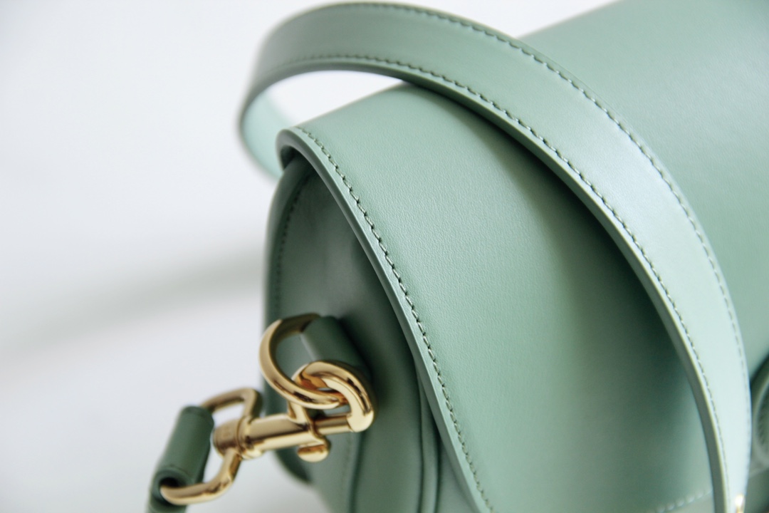 Medium Dior Bobby Bag Light Green Box Calfskin